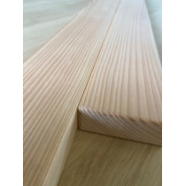 Gartenholz, Terassenholz, Lärche, gehobelt, Leiste, Kanten gerundet, unbehandelt, 30x80mm 